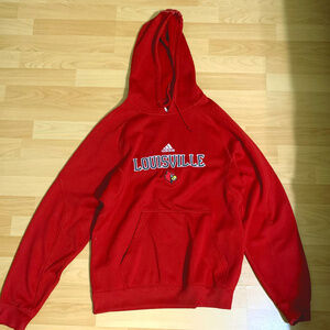 ADDIDAS LOUISVILLE CARDINALS PULLOVER HOODIE